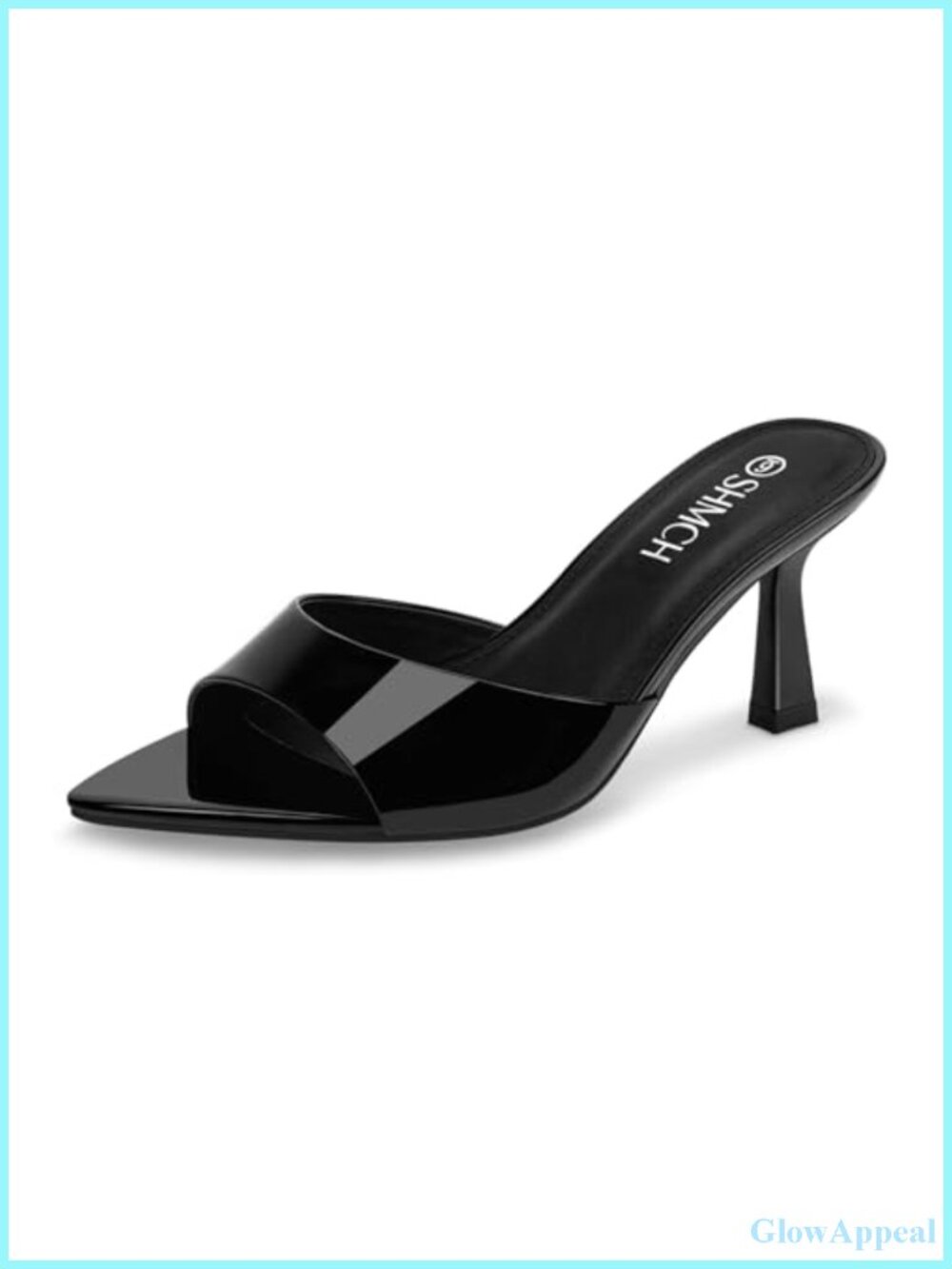 Women's Pointed Toe Kitten Heel Mules Slip On Open Toe Sandals